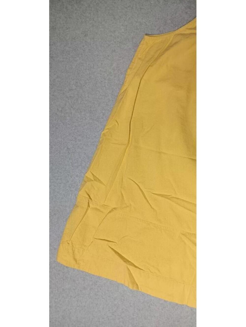 Free Assembly Sleeveless Linen Blend Blouse Womens Size Large Yellow Adjustable - Picture 10 of 11